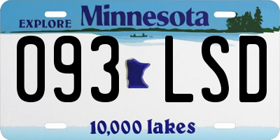 MN license plate 093LSD