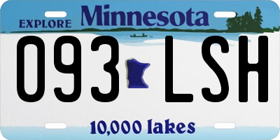 MN license plate 093LSH