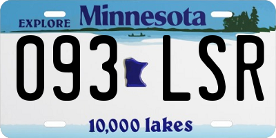 MN license plate 093LSR