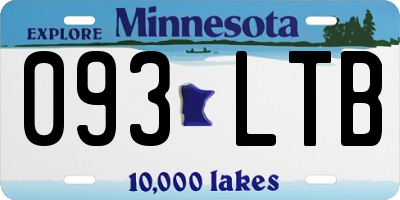 MN license plate 093LTB