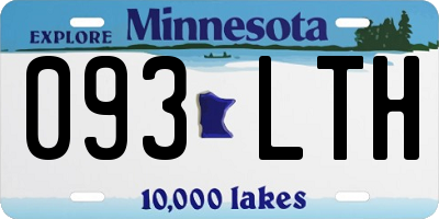MN license plate 093LTH