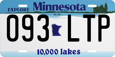 MN license plate 093LTP