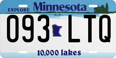 MN license plate 093LTQ