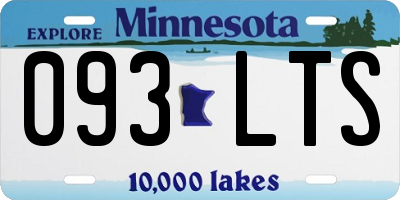 MN license plate 093LTS