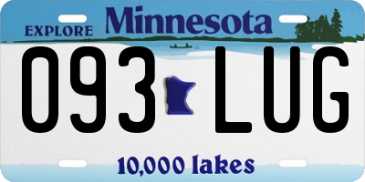 MN license plate 093LUG