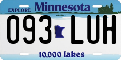 MN license plate 093LUH