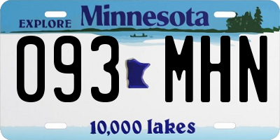 MN license plate 093MHN