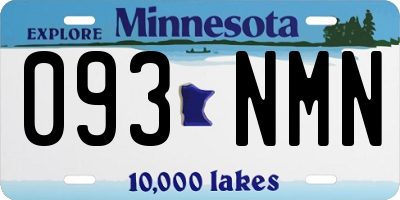 MN license plate 093NMN