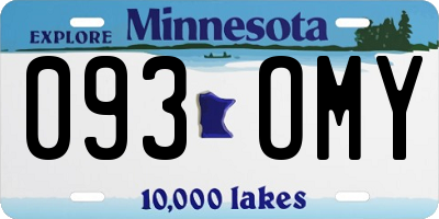 MN license plate 093OMY