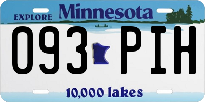 MN license plate 093PIH