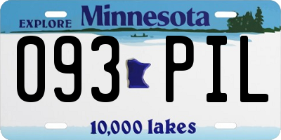 MN license plate 093PIL