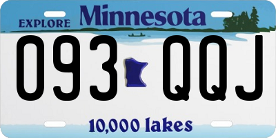 MN license plate 093QQJ