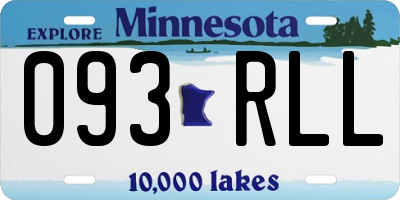 MN license plate 093RLL