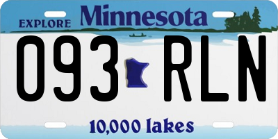 MN license plate 093RLN