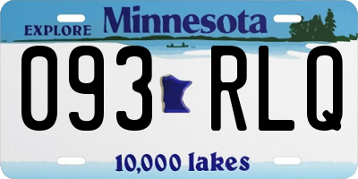 MN license plate 093RLQ