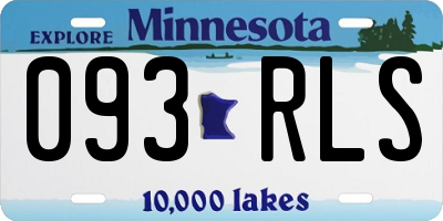 MN license plate 093RLS