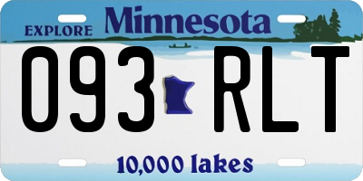 MN license plate 093RLT