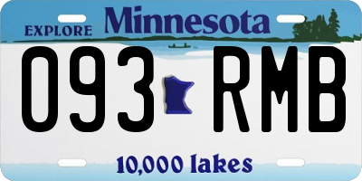 MN license plate 093RMB