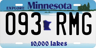 MN license plate 093RMG