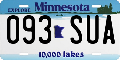 MN license plate 093SUA