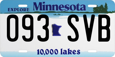 MN license plate 093SVB