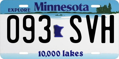 MN license plate 093SVH