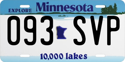 MN license plate 093SVP