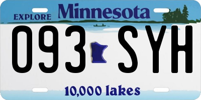MN license plate 093SYH