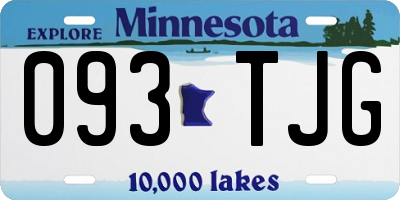 MN license plate 093TJG