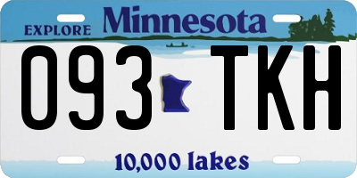 MN license plate 093TKH