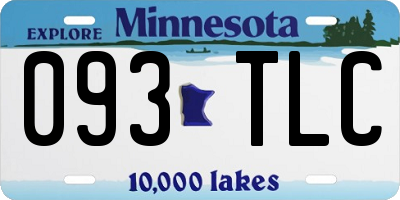 MN license plate 093TLC