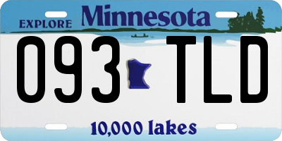 MN license plate 093TLD