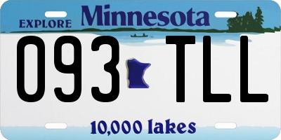 MN license plate 093TLL