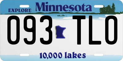 MN license plate 093TLO