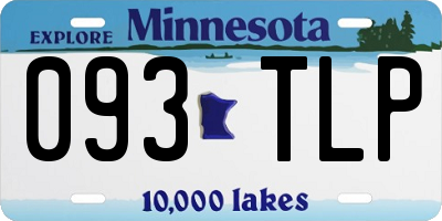 MN license plate 093TLP