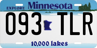 MN license plate 093TLR