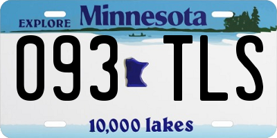 MN license plate 093TLS