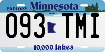 MN license plate 093TMI