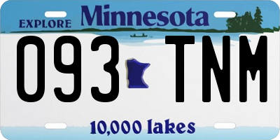 MN license plate 093TNM