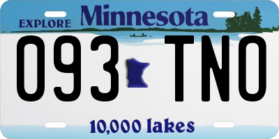 MN license plate 093TNO