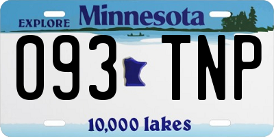 MN license plate 093TNP