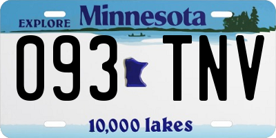 MN license plate 093TNV