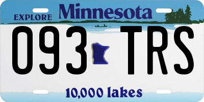 MN license plate 093TRS