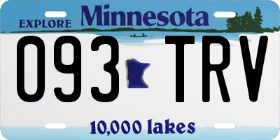 MN license plate 093TRV