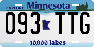 MN license plate 093TTG