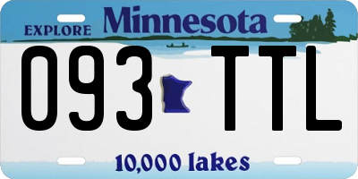 MN license plate 093TTL
