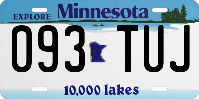 MN license plate 093TUJ