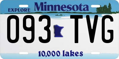 MN license plate 093TVG