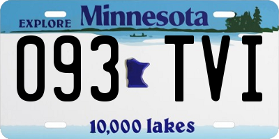 MN license plate 093TVI