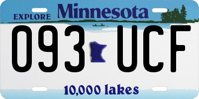 MN license plate 093UCF